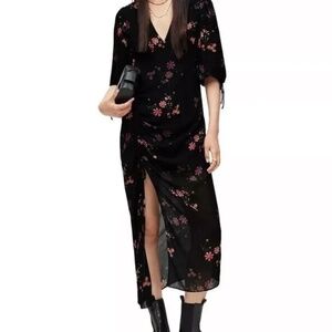 [SOLD] AllSaints Safiya Solanio Floral Print Dress